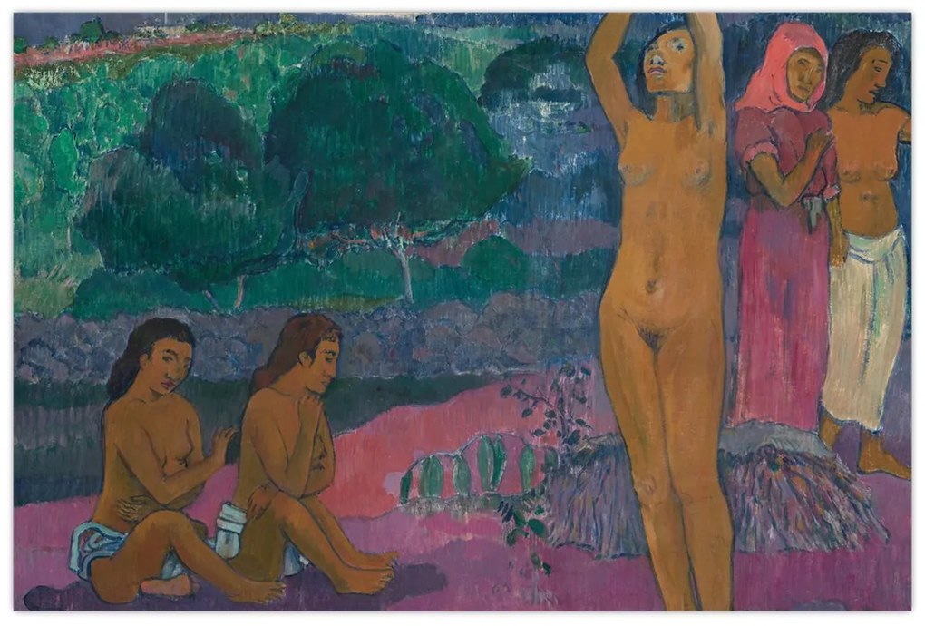 Tablou - Paul Gauguin, The Invocation, reproducere (90x60 cm)