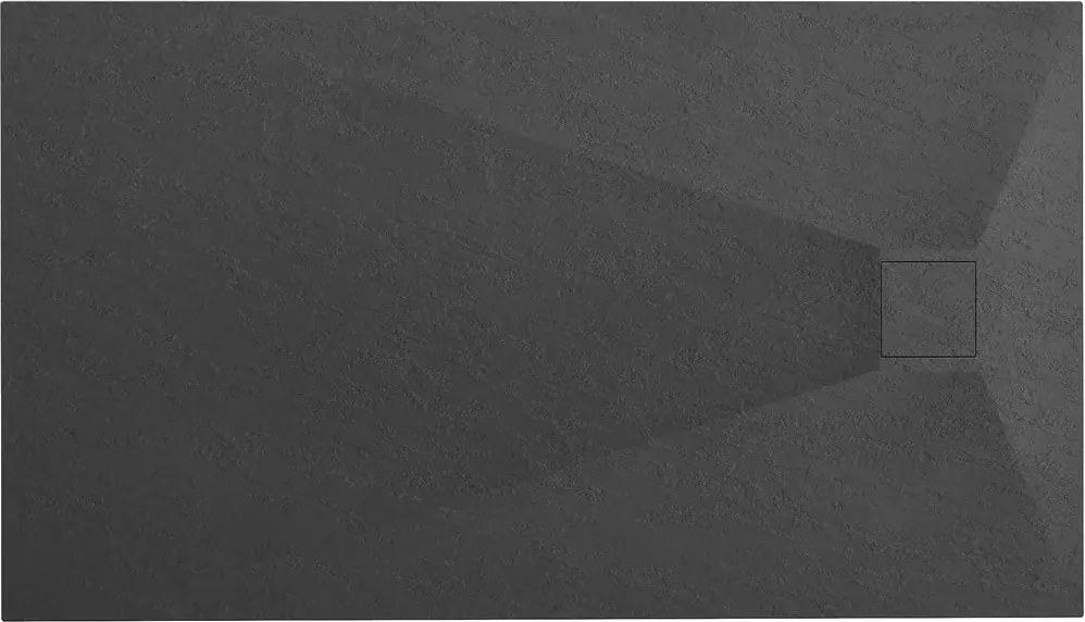 Cadita dus dreptunghiulara negru Rea Magnum 80x120 cm