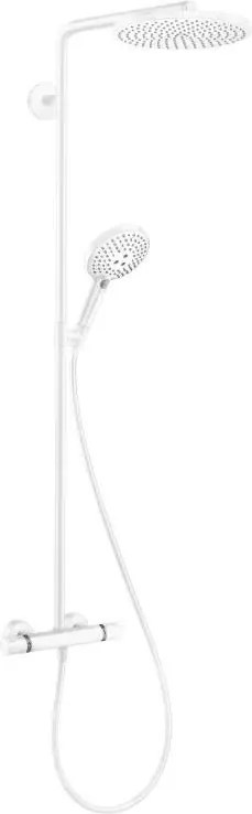 Coloana de dus cu baterie termostatata alb mat Hansgrohe Raindance Select S 240
