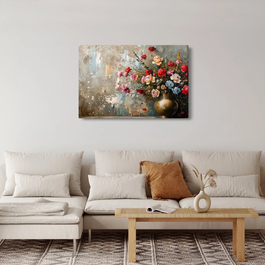 Tablou - Vaza de flori (90x60 cm)
