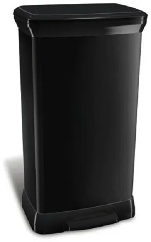 Curver Coș de gunoi dreptunghiular 50 l, negru