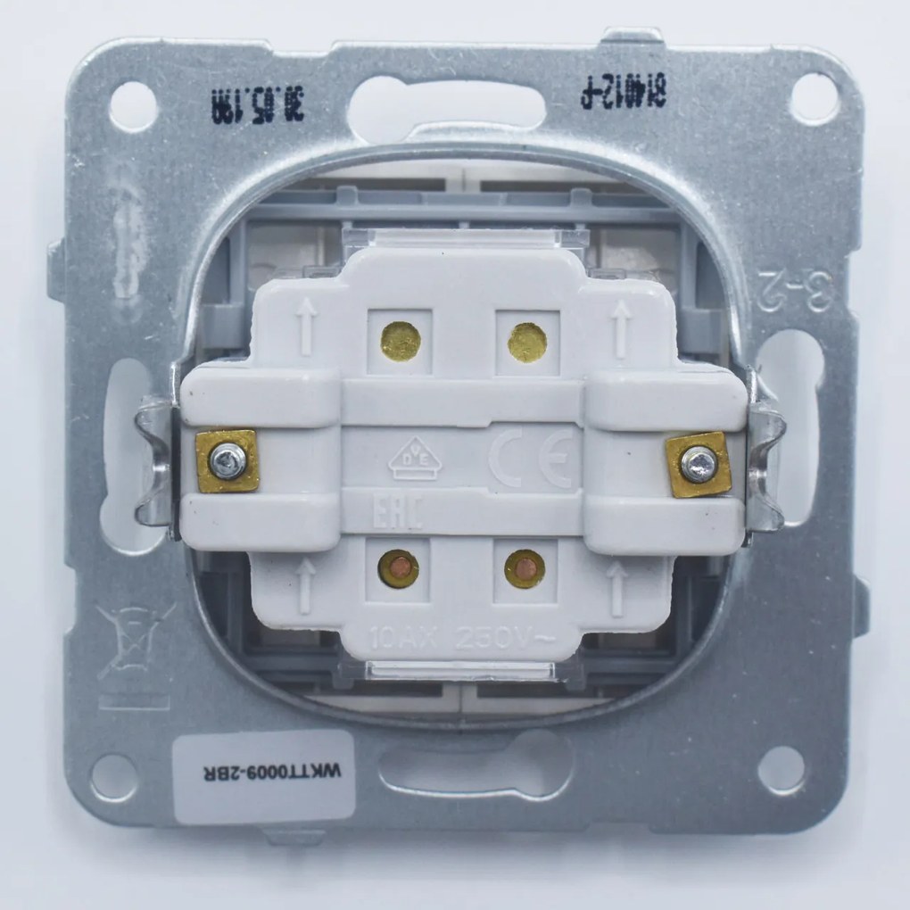Intrerupator dublu, 10A, IP20, Bronz, Panasonic Arkedia Slim / Karre Plus
