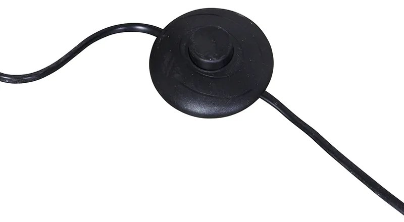 Lampadar arcuit modern negru - XXL