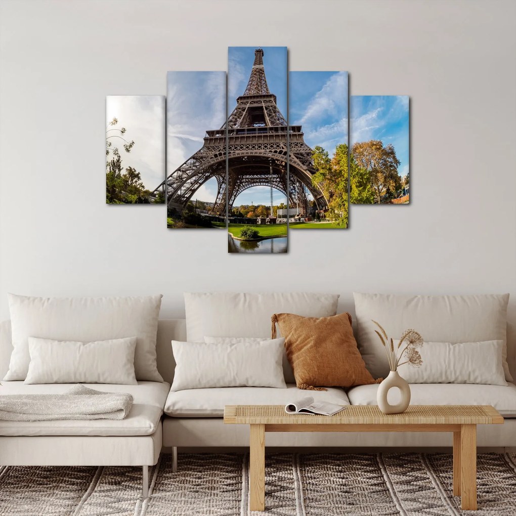 Tablou - Turnul Eiffel colorat (150x105 cm)