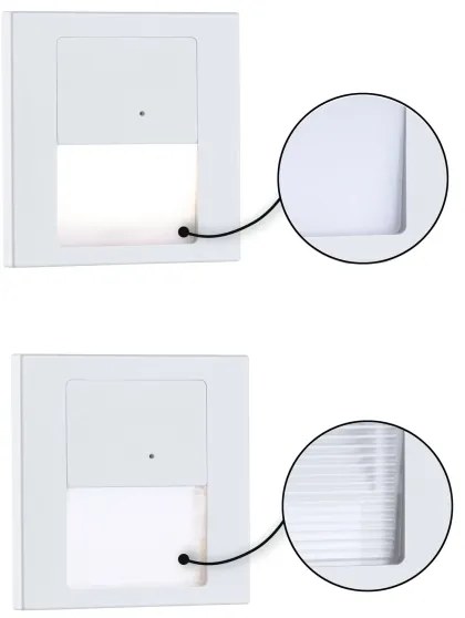 Paulmann 80002 - LED 1W lampă scări cu senzor TSARO 230V albă/lead
