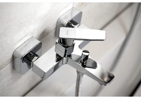 Baterie pentru cadă Sapho TURSI, crom lucios