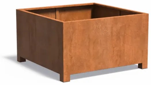 Vas de plante Corten - 140 x 140 x 80 cm