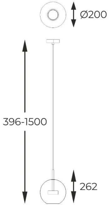 Pendul, Lustra LED suspendata moderna Enceladus crom