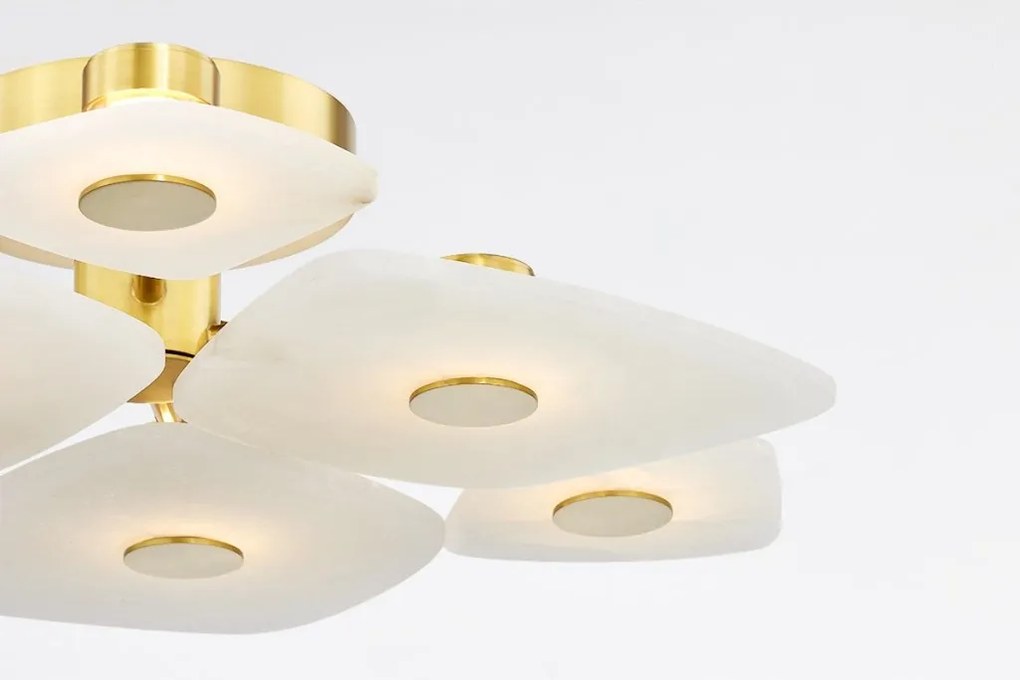 Lustra aplicata LED design LUX, Alabastru, Holmdel