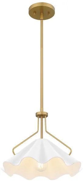 Lustră pe tijă Quoizel QZ-MEJIA-1P-S-AB MEJIA 1xE27/60W/230V d. 35,6 cm alamă