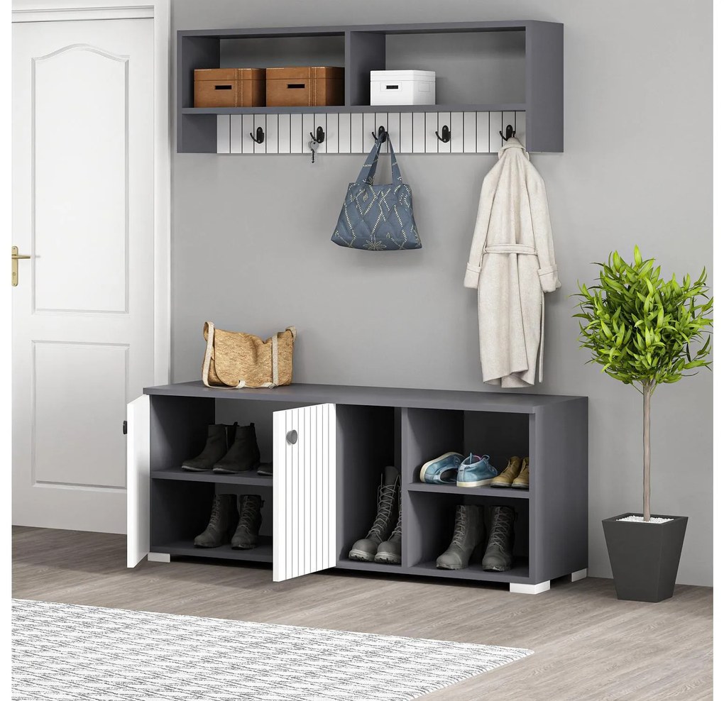 Mobilier Hol Vabite 1 (antracit + alb) . 1093908
