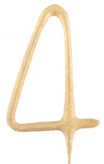 Numere Gold Artificiu aurie numărul 4 17 cm