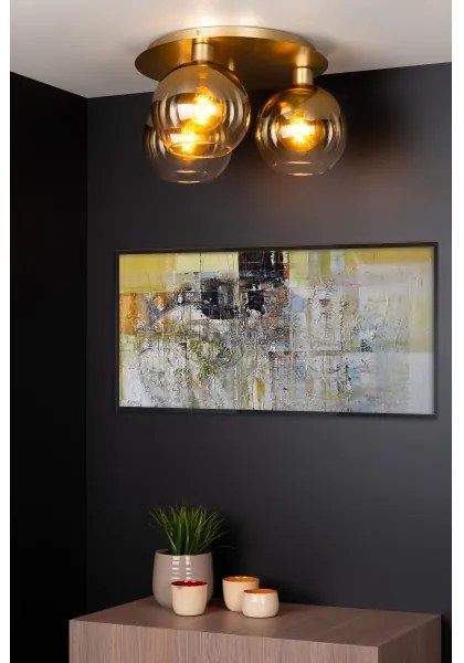 Plafonieră Lucide 74114/03/02 MARIUS 3xE27/40W/230V auriu