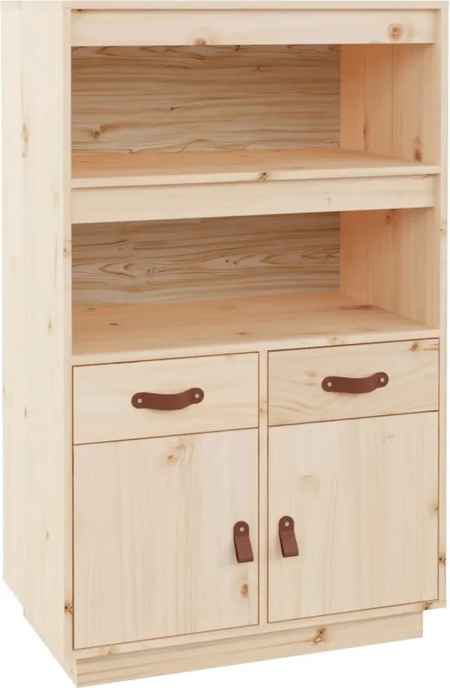 vidaXL Dulap înalt, 67x40x108,5 cm, lemn masiv de pin