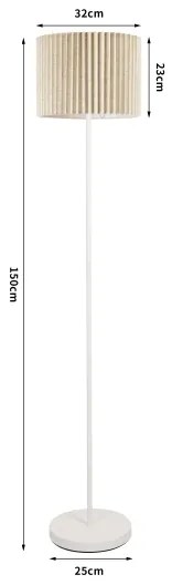 Brilagi - Lampă de podea NORDIC WAVE 1xE27/15W/230V in/alb