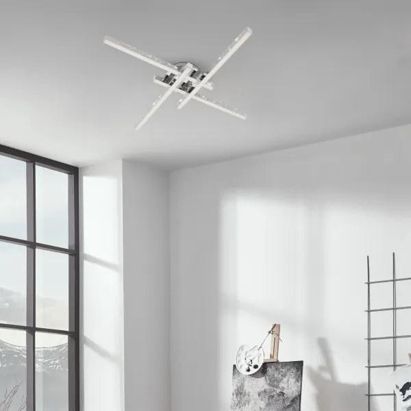 Lustră LED aplicată REY 4xLED/5W/230V crom lucios Brilo