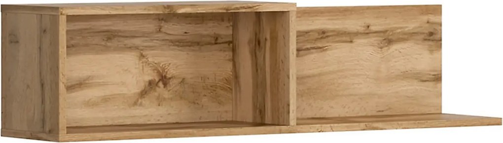 Raft perete NUIS, stejar wotan, PAL, 103x22x26 cm