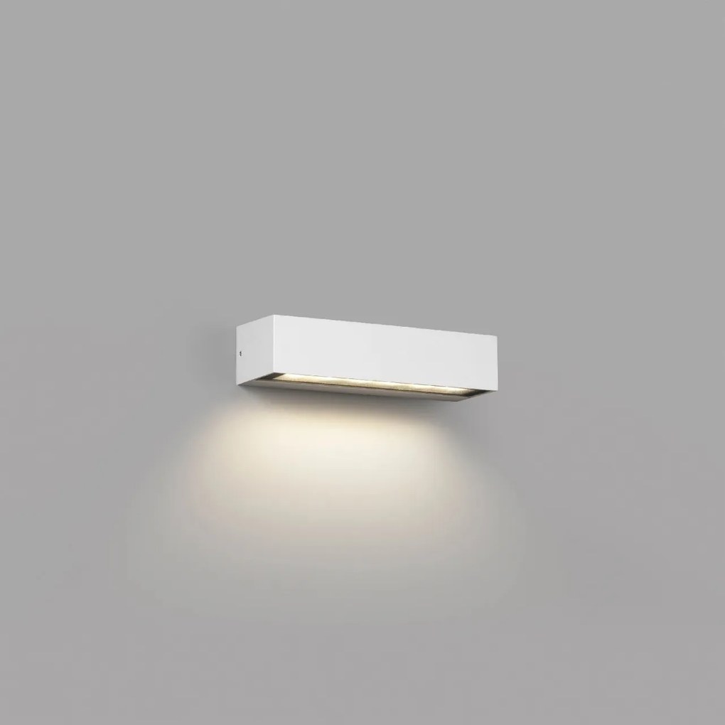 Aplica LED de exterior ambientala design modern IP65 LAKO alba