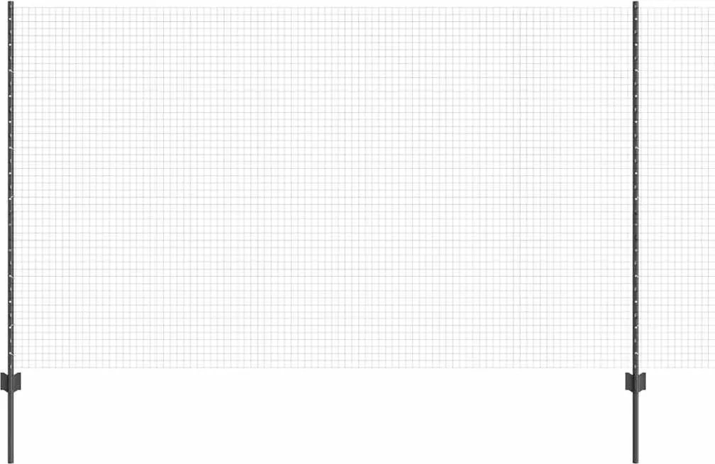 vidaXL Gard cu Stâlp Gri 1,4 x 50 m Oțel și PVC