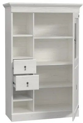 Comoda Bar Encanto, Pin Alb, 157.5 x 45 x 102 Cm
