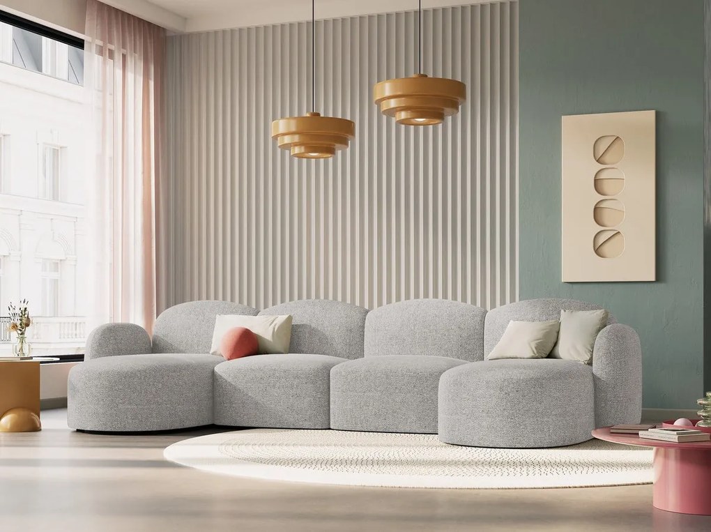 Canapea 6 locuri Blair chenille L354 cm