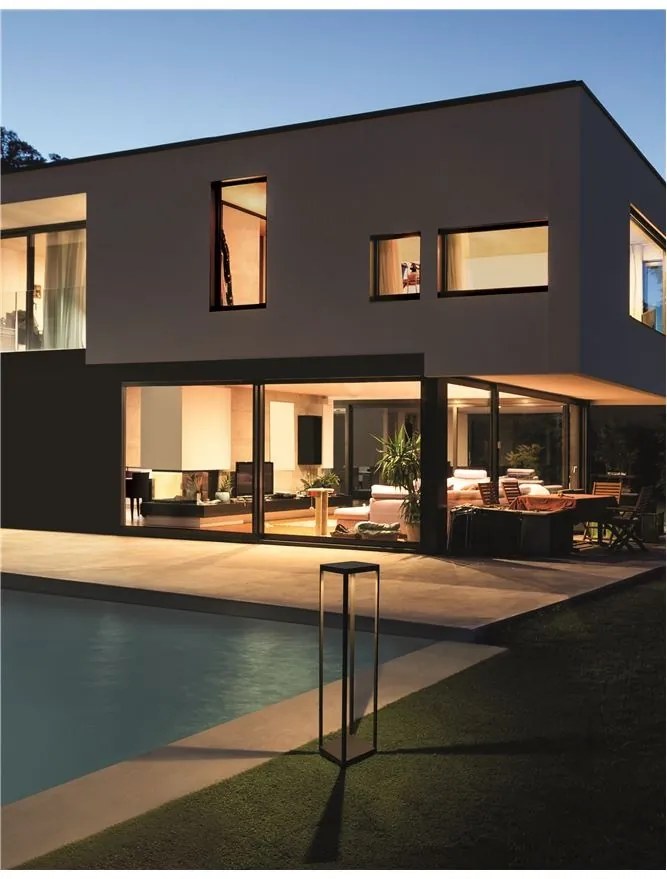 Mini stalp LED modern pentru iluminat exterior IP65 Surf H-23cm