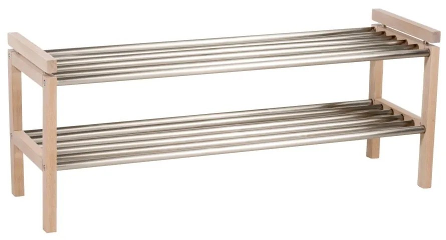 Pantofar în culoare naturală din lemn de stejar Confetti – Rowico