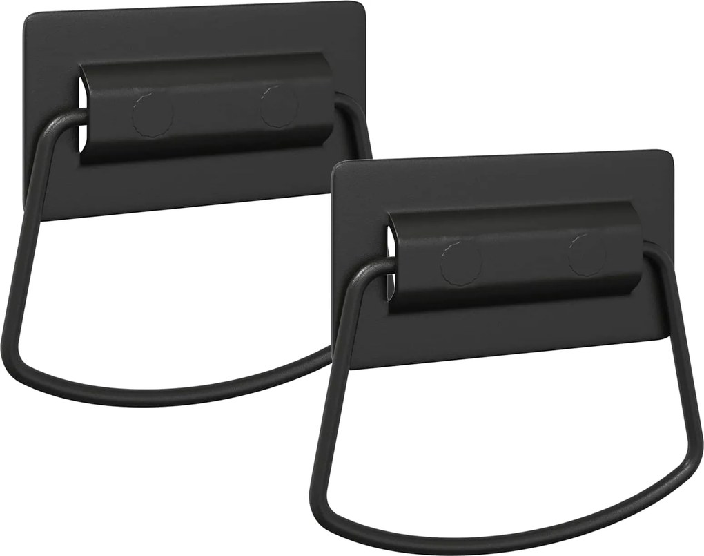 vidaXL Mânere pentru dulap 2 pcs Negru 85 x 45 mm Metal