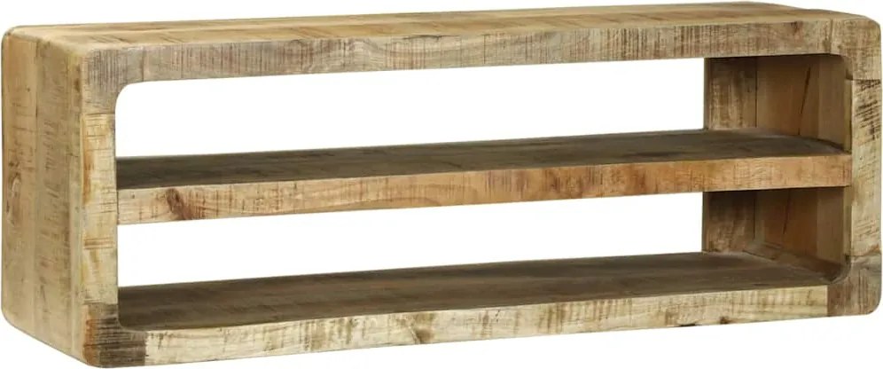 vidaXL Cabinet TV cu raft Maro 100 x 32 x 36 cm Lemn masiv de mango