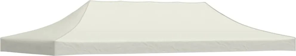 vidaXL Acoperiș cort de petrecere, crem, 3 x 6 m