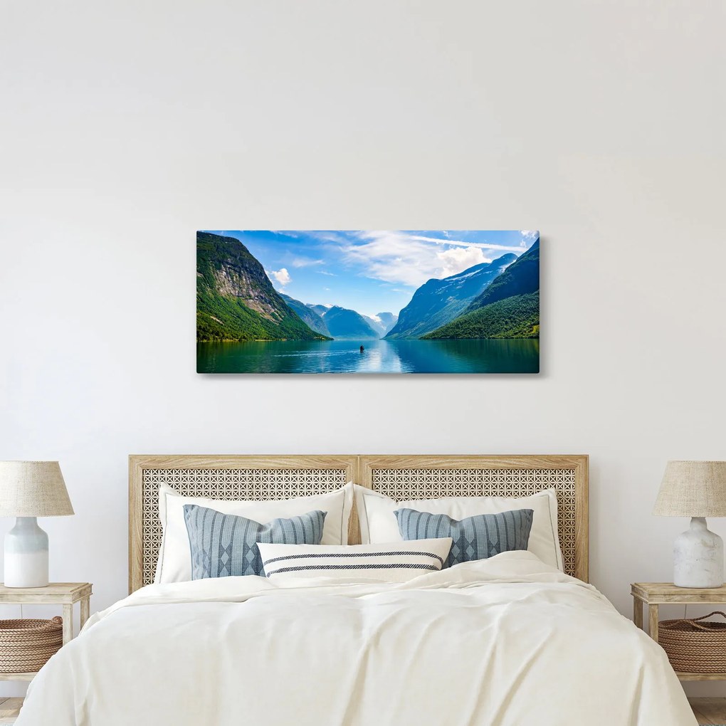 Tablou - Lacul Lovatnet (120x50 cm)
