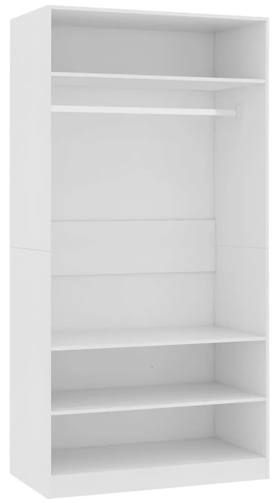 Sifonier, alb, 100x50x200 cm, PAL Alb, 100 x 50 x 200 cm, 1