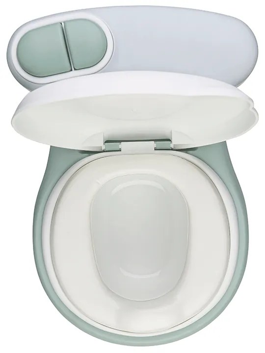 Olita de tip WC, muzicala, alb si mint