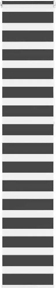 vidaXL Jaluzea tip zebra neagră lățime țesătură 35,9 cm poliester