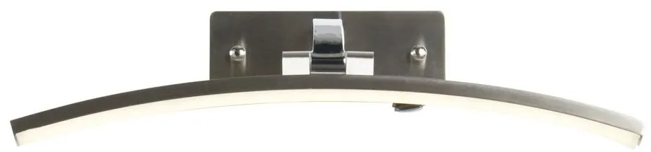 Aplica de perete LED pentru oglinda sau tablou Santorini argintiu, L-40cm
