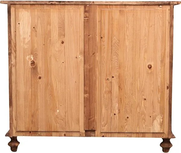 Comoda, L114 48 H99 cm, natur antichizat, lemn masiv