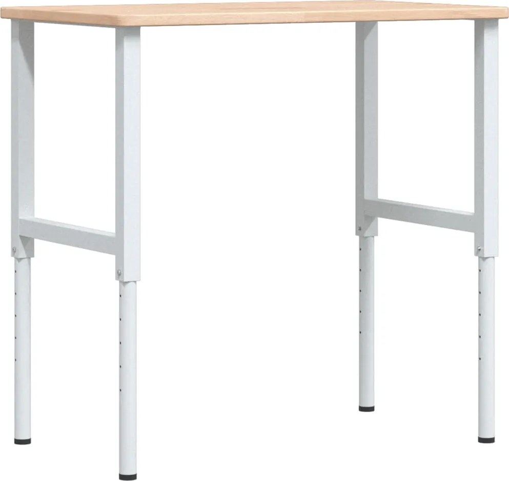 vidaXL Banc lucru 100x60x(71,5-98) cm lemn masiv stejar dreptunghiular