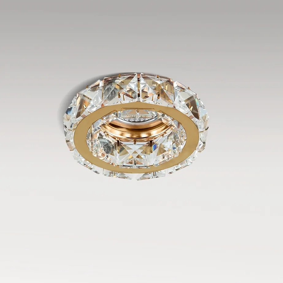Spot incastrat cristal pentru tavan ESTER 1 auriu