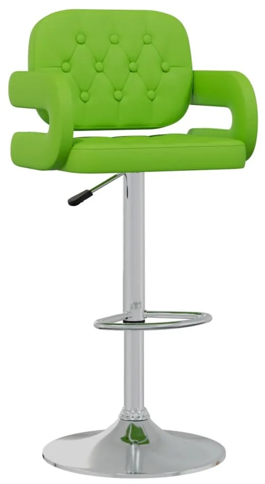 335576 vidaXL Scaun de bar, verde, piele ecologică