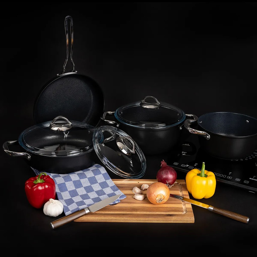 Set de oale de gătit antiaderente 4Home Titaniumdin 7 piese