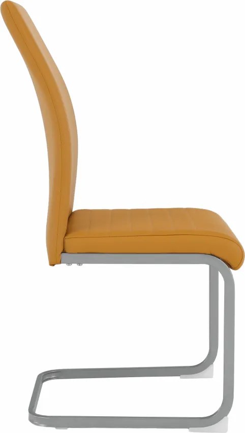 Scaun dining, muştar / gri, NOBATA