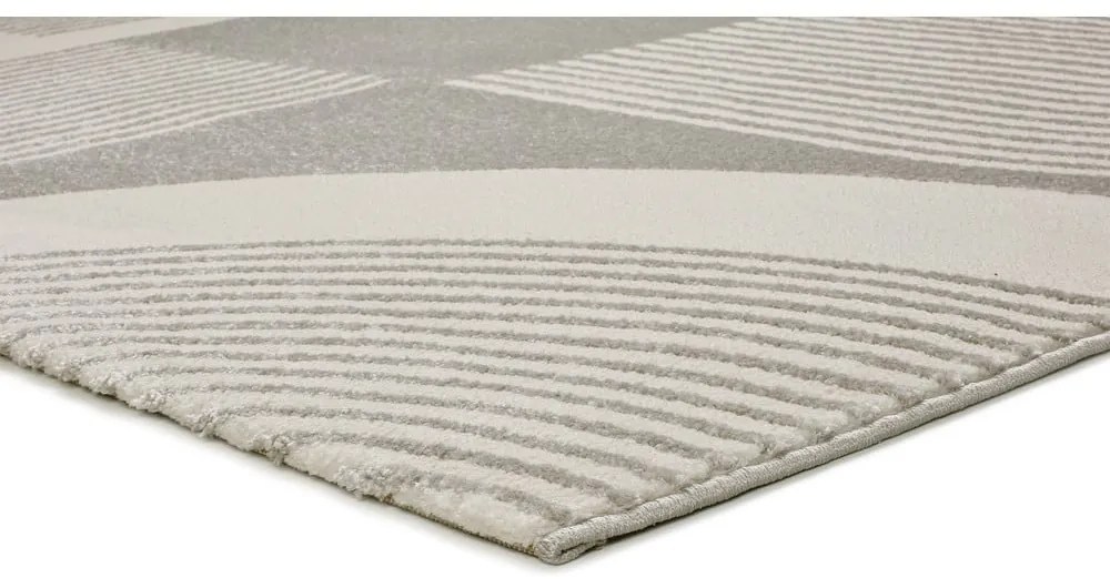 Covor gri deschis-fildeș 200x290 cm Flora – Universal