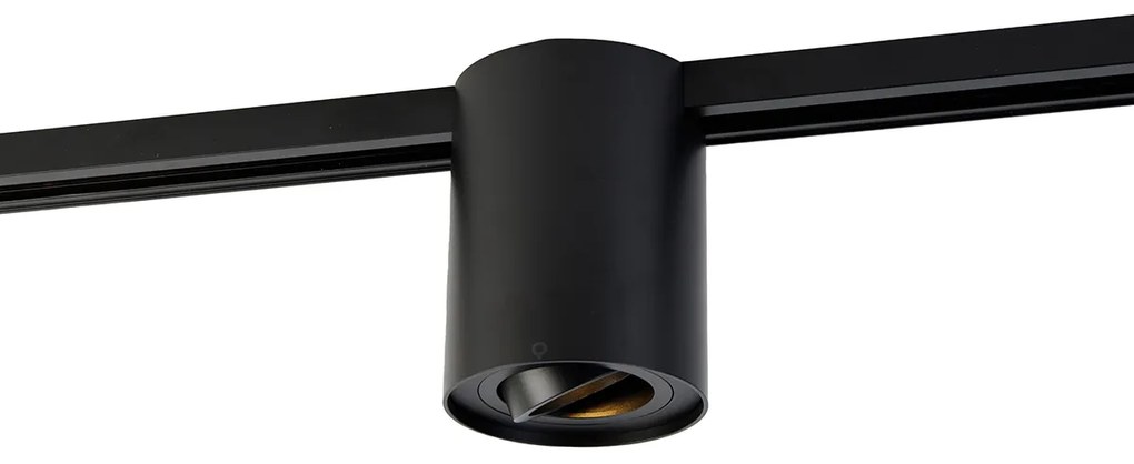 Spot modern negru pe șină monofazată - Iconic Rondoo Up