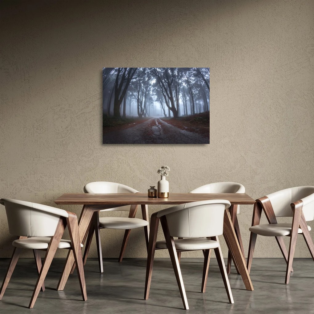 Tablou pe sticlă - Zi cu ploaie (70x50 cm)