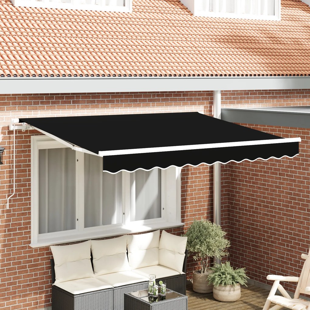 vidaXL Țesătură de schimb pentru marchiză pentru cadru de 3.5x2 m - Negru