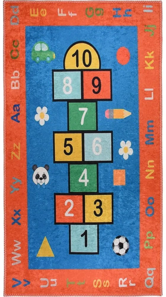 Covor de joacă pentru copii portocaliu lavabil 160x230 cm Hopscotch Orange – Vitaus