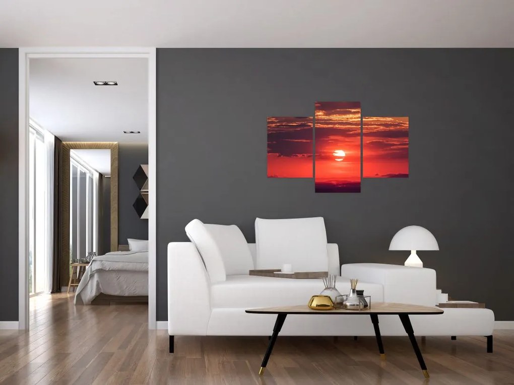 Tablou cu soarele colorat (90x60 cm)