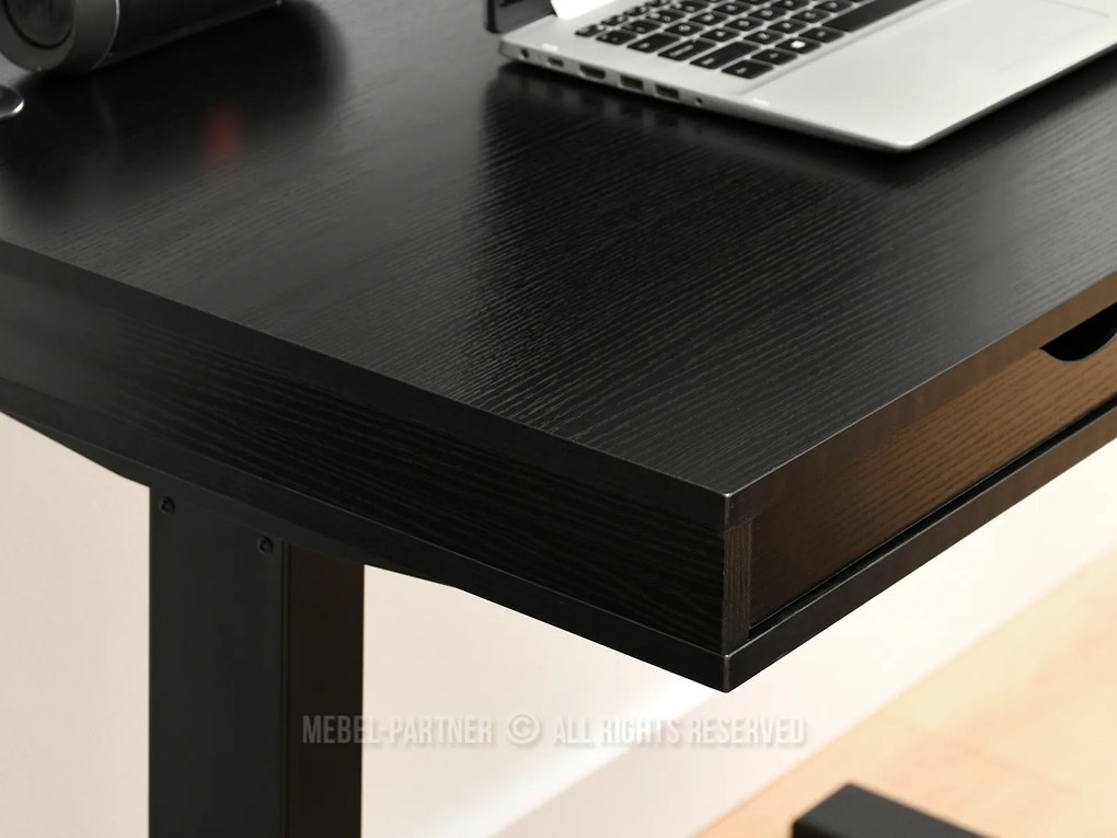 Masă PC Osto 100 (lemn negru + negru). 1109817