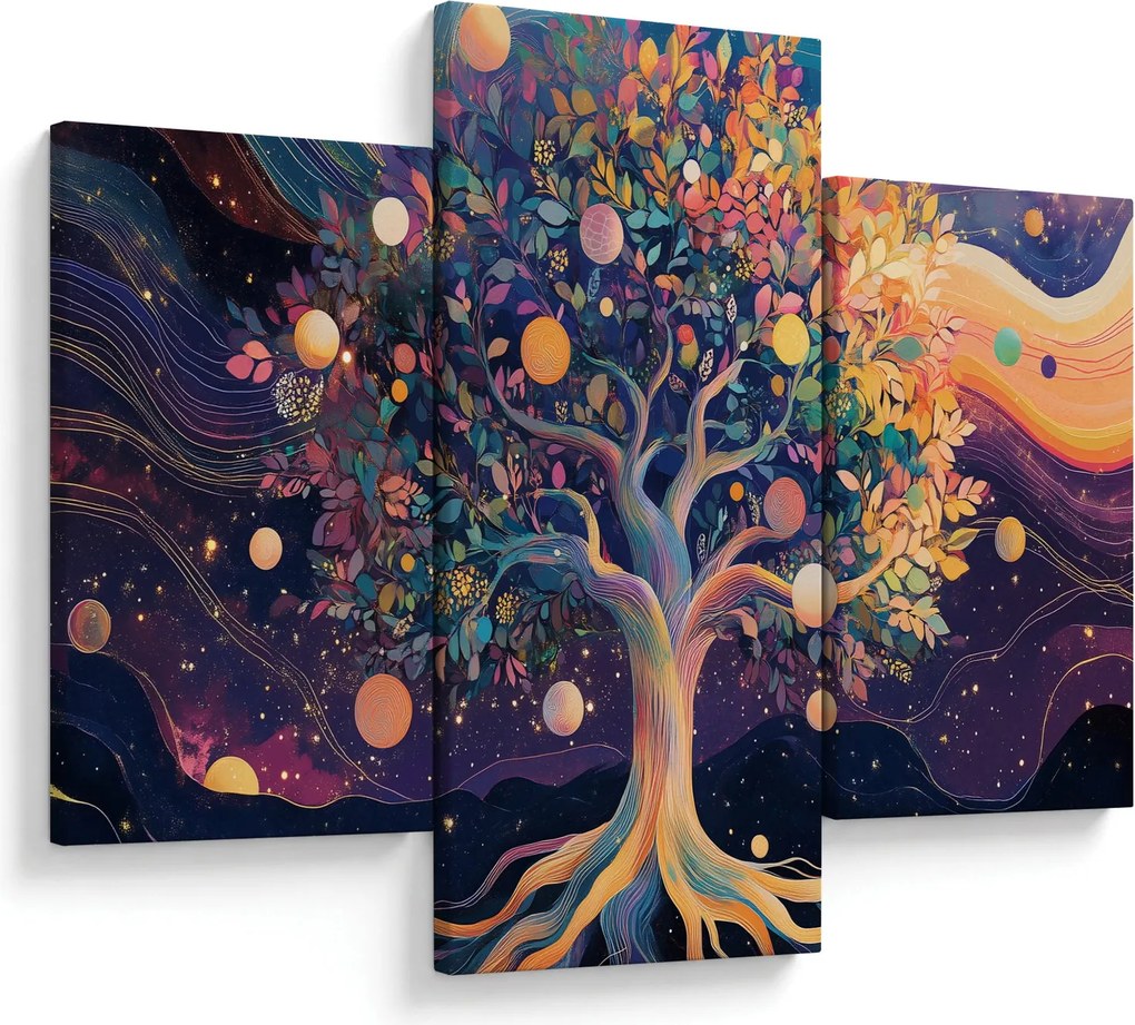 Tablou – Arbore violet plin de energie (90x60 cm)