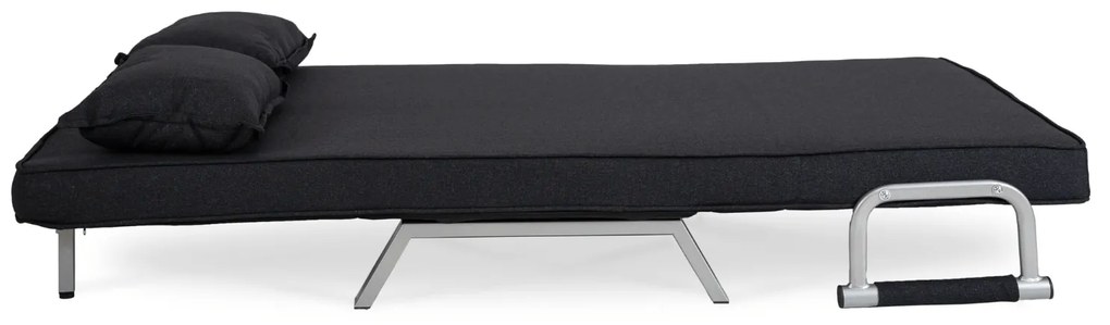 JAKS Fotoliu extensibil Bart 2 negru
